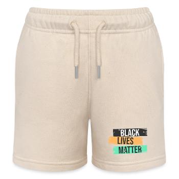 Black Lives Matter - Kinder Organic Joggingshorts Mini Bolter von Stanley/Stella - Natur - Vorne