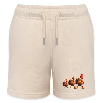 Thanksgiving Truthahn Baby - Kinder Organic Joggingshorts Mini Bolter von Stanley/Stella - Natur - Vorne