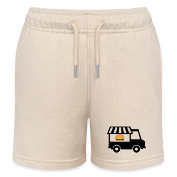 food truck de rue - Short de jogging enfant bio Stanley/Stella - écru doux - Devant