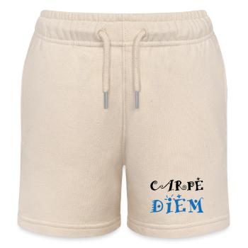 Carpe Diem - Kids Organic Sweat Shorts by Stanley/Stella - soft Ecru - Front