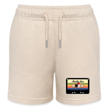 Analog Love Rétro Cassette - Short de jogging enfant bio Stanley/Stella - écru doux - Devant