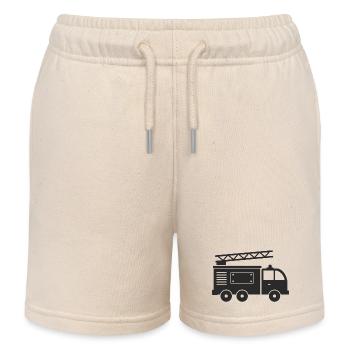 Camion de pompiers - Short de jogging enfant bio Stanley/Stella - écru doux - Devant