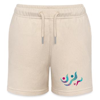 Yoga design_22 - Short de jogging enfant bio Stanley/Stella - écru doux - Devant