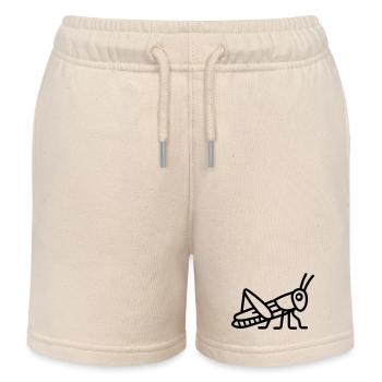 grasshopper - Kids Organic Sweat Shorts by Stanley/Stella - soft Ecru - Front