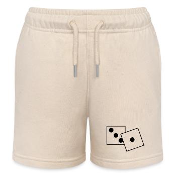 says - Kids Organic Sweat Shorts by Stanley/Stella - soft Ecru - Front