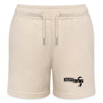 Schriftzug Kitesurfing  - Kinder Organic Joggingshorts Mini Bolter von Stanley/Stella - Natur - Vorne