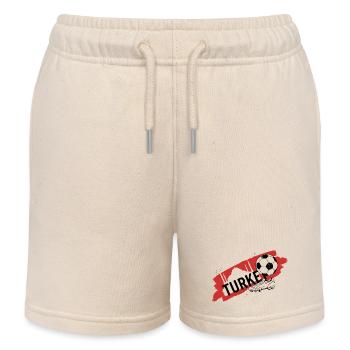 Turquie Football Maillot Supporter Turkey Soccer - Short de jogging enfant bio Stanley/Stella - écru doux - Devant