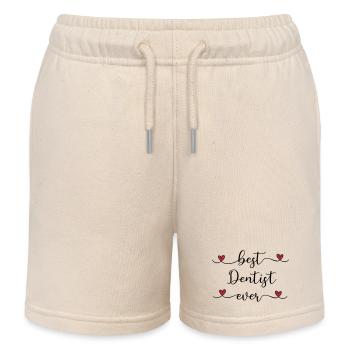Best Dentist ever - Kids Organic Sweat Shorts by Stanley/Stella - soft Ecru - Front