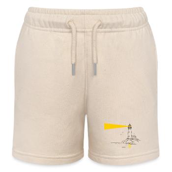 phare - Short de jogging enfant bio Stanley/Stella - écru doux - Devant