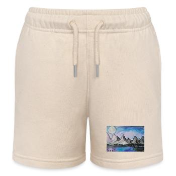 Mondnacht am stillen See - Kinder Organic Joggingshorts Mini Bolter von Stanley/Stella - Natur - Vorne