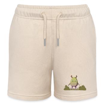 Créature de la forêt mousseuse/Créature de la nature - Short de jogging enfant bio Stanley/Stella - écru doux - Devant