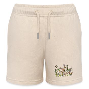Gras - Kinder Organic Joggingshorts Mini Bolter von Stanley/Stella - Natur - Vorne