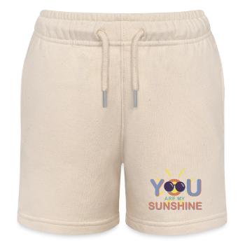 Tu es mon rayon de soleil / Motivation / Été / Soleil - Short de jogging enfant bio Stanley/Stella - écru doux - Devant