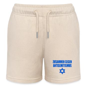 zusammen gegen antisemitismus - Kinder Organic Joggingshorts Mini Bolter von Stanley/Stella - Natur - Vorne