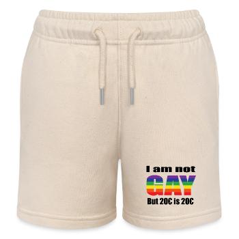 Je ne suis pas gay mais 20 € c'est 20 € - Short de jogging enfant bio Stanley/Stella - écru doux - Devant