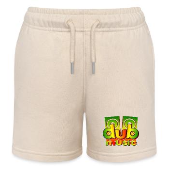 Dub music - Short de jogging enfant bio Stanley/Stella - écru doux - Devant