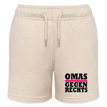 Omas Gegen Rechts - Kinder Organic Joggingshorts Mini Bolter von Stanley/Stella - Natur - Vorne