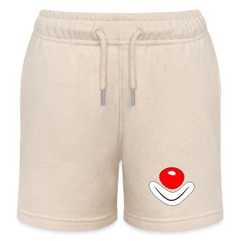 Clown - immer gute Laune halten - Kinder Organic Joggingshorts Mini Bolter von Stanley/Stella - Natur - Vorne