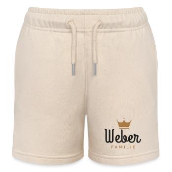 Weber-Familie - Kinder Organic Joggingshorts Mini Bolter von Stanley/Stella - Natur - Vorne