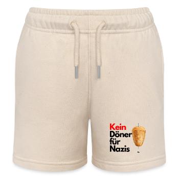 Kein Döner für Nazis - Kinder Organic Joggingshorts Mini Bolter von Stanley/Stella - Natur - Vorne