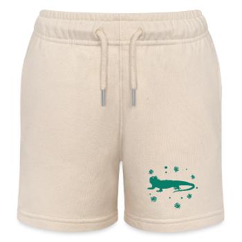 Bartagame - Amphibie Tier - Kinder Organic Joggingshorts Mini Bolter von Stanley/Stella - Natur - Vorne