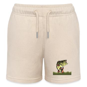 fisch, fisch, angeln, see, meer, angeln, fauna, exotisch - Kinder Organic Joggingshorts Mini Bolter von Stanley/Stella - Natur - Vorne