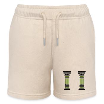 antike säule 2 - Kinder Organic Joggingshorts Mini Bolter von Stanley/Stella - Natur - Vorne