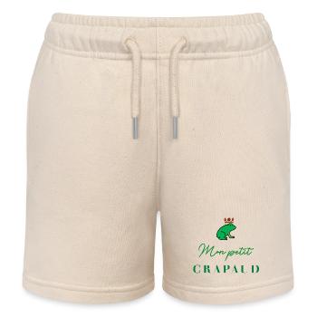 MON PETIT CRAPAUD VERT - Short de jogging enfant bio Stanley/Stella - écru doux - Devant