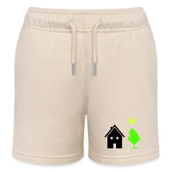 Arbre de maison - Short de jogging enfant bio Stanley/Stella - écru doux - Devant