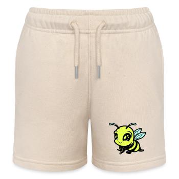 biene hummel comic - Kinder Organic Joggingshorts Mini Bolter von Stanley/Stella - Natur - Vorne
