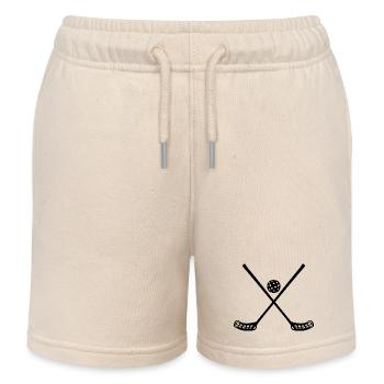 Floorball Ballsport Innebandy Unihockey - Kinder Organic Joggingshorts Mini Bolter von Stanley/Stella - Natur - Vorne