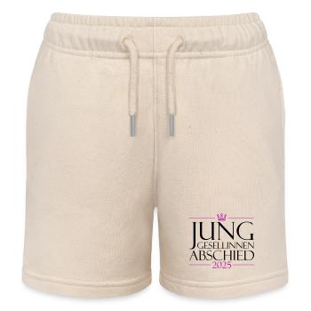 Bachelorette Party 2025 Bachelorette Party - Kids Organic Sweat Shorts by Stanley/Stella - soft Ecru - Front