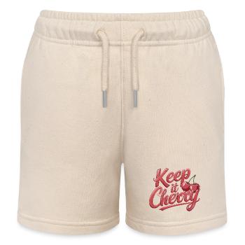 Keep It Cherry Kirschen für einen Kirschen Fans - Kinder Organic Joggingshorts Mini Bolter von Stanley/Stella - Natur - Vorne