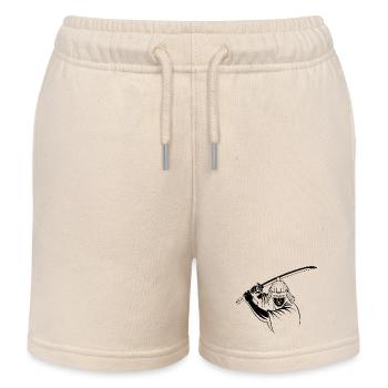 Samurai - Cooles japanisches Schwertkämpfer Logo - Kinder Organic Joggingshorts Mini Bolter von Stanley/Stella - Natur - Vorne