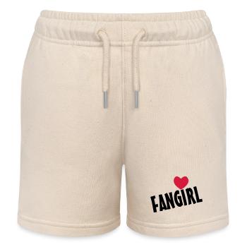 Fangirl - Kids Organic Sweat Shorts by Stanley/Stella - soft Ecru - Front