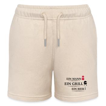 Grill - Kinder Organic Joggingshorts Mini Bolter von Stanley/Stella - Natur - Vorne