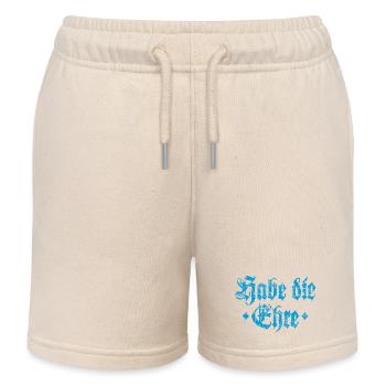 Habe die Ehre (Vintage/Hellblau) - Kinder Organic Joggingshorts Mini Bolter von Stanley/Stella - Natur - Vorne