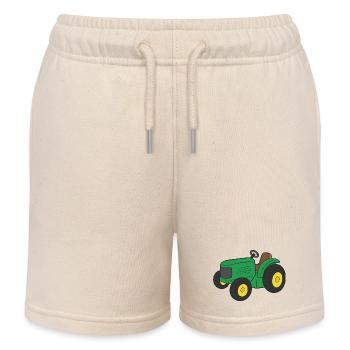Traktor - Kinder Organic Joggingshorts Mini Bolter von Stanley/Stella - Natur - Vorne