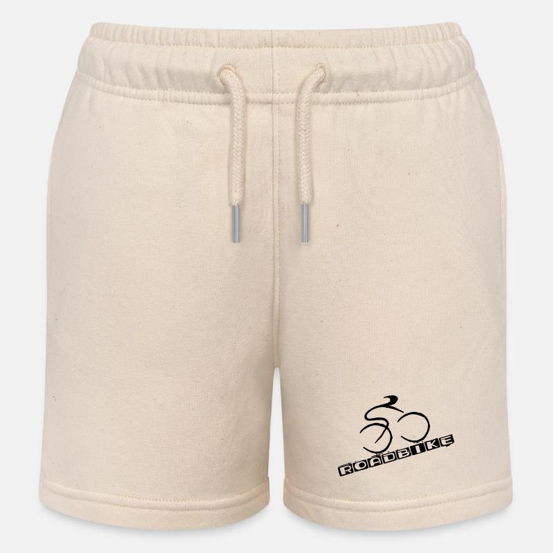 Cyclisme - Short de jogging enfant bio Stanley/Stella - écru doux