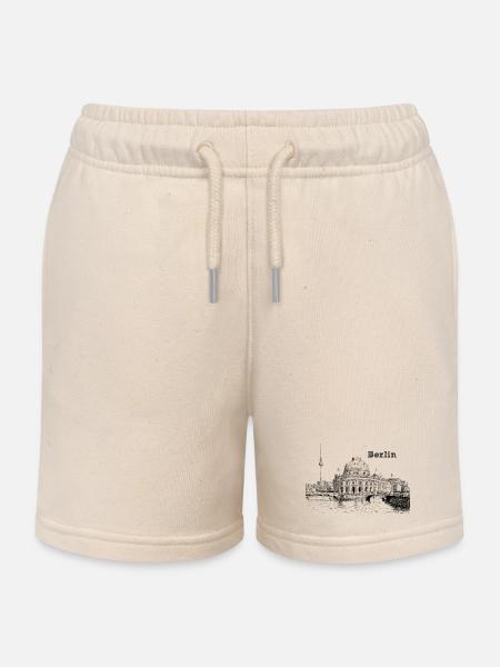 Berlin - Kinder Organic Joggingshorts Mini Bolter von Stanley/Stella - Natur