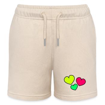 FROHER VATERTAG. PAPA. VATERTAG. VATER - Kinder Organic Joggingshorts Mini Bolter von Stanley/Stella - Natur - Vorne