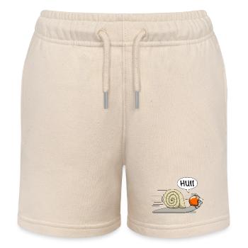 Rennschnecke - jetzt auch in orange - Kinder Organic Joggingshorts Mini Bolter von Stanley/Stella - Natur - Vorne