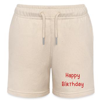 100. 100 JAHRE. 100-JÄHRIGES JUBILÄUM. GEBURTSTAG 100 - Kinder Organic Joggingshorts Mini Bolter von Stanley/Stella - Natur - Vorne