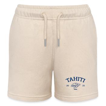 Tahiti - Tortue - Polynésie française - Schildkröte - Short de jogging enfant bio Stanley/Stella - écru doux - Devant