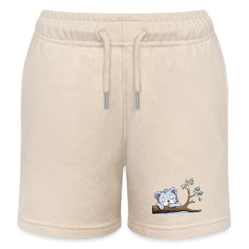 Kuschelbär am Ast - Kinder Organic Joggingshorts Mini Bolter von Stanley/Stella - Natur - Vorne