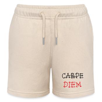 Carpe Diem - Epicurean - Kids Organic Sweat Shorts by Stanley/Stella - soft Ecru - Front