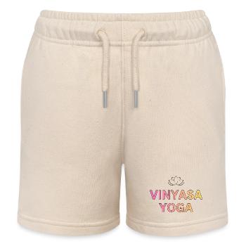 Vinyasa Yoga Farbverlauf - Kinder Organic Joggingshorts Mini Bolter von Stanley/Stella - Natur - Vorne