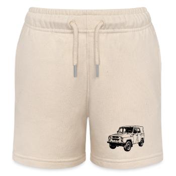 Véhicule tout-terrain UAZ - Short de jogging enfant bio Stanley/Stella - écru doux - Devant