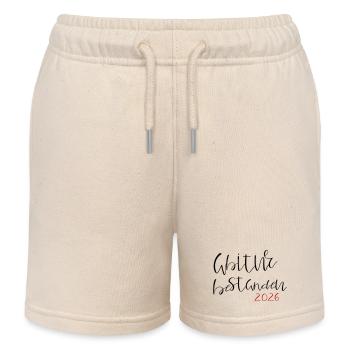 Abitur passed - Kids Organic Sweat Shorts by Stanley/Stella - soft Ecru - Front