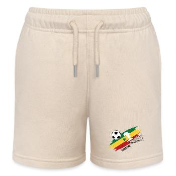 Sénégal Football Maillot Supporter Senegal Foot - Short de jogging enfant bio Stanley/Stella - écru doux - Devant